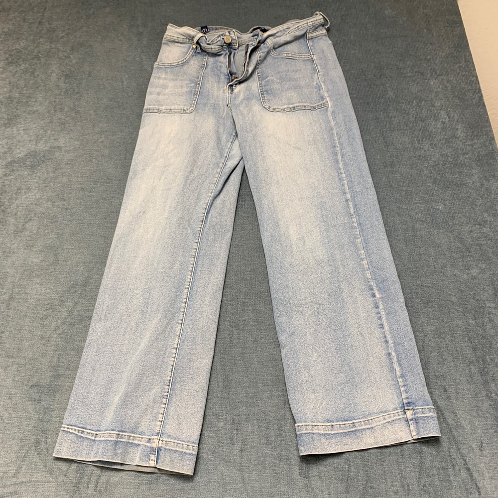 Our Republic For All Wide Leg Jeans Womens 14 Blue Denim Light Wash Relaxed Fit